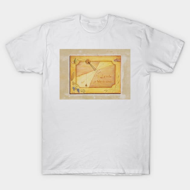 Sundial on Exterior of Friulian Farming Culture Museum T-Shirt by jojobob